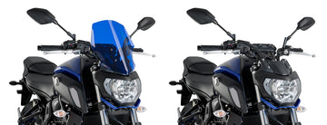 YAMAHA MT-07 [2020] - New Generation Touring Windshield | Blå | PUIG 9667A