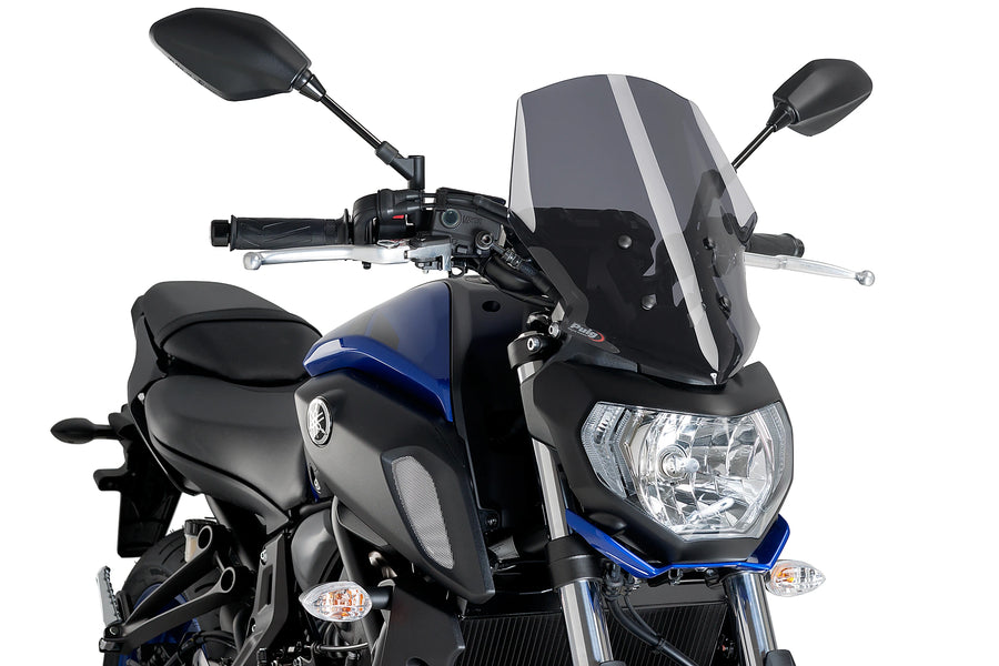 YAMAHA MT-07 [2020] - New Generation Touring Windshield | Sterkt tonet | PUIG 9667F