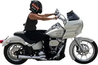 Harley Davidson Fxlrs [KLOCK WERKS] - Hugger Series forskjerm med monteringsblokker for Softail/Dyna
