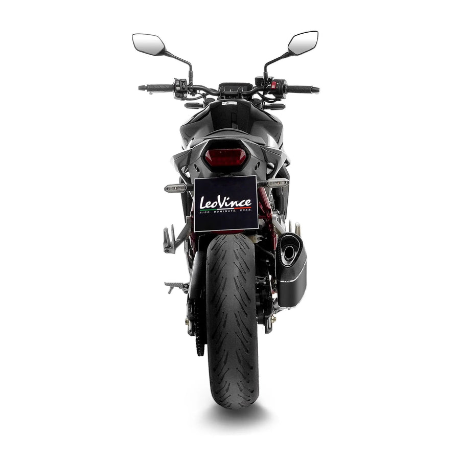 honda cb 750 hornet [LEOVINCE] – LV-14R Black Edition slip-on bakre lyddemper