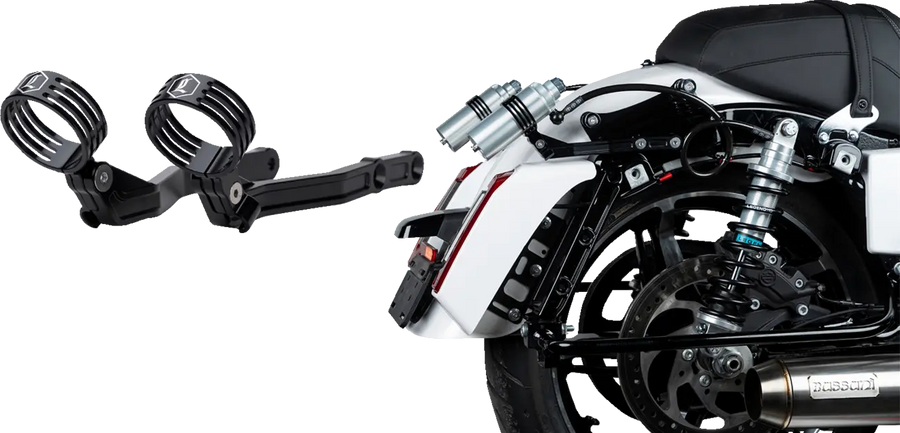Harley-Davidson FLTRXSE 1977 Road Glide CVO 121 [2025] - REVO ARC Billet Remote Reservoir Außenhalterungen – Bild 3