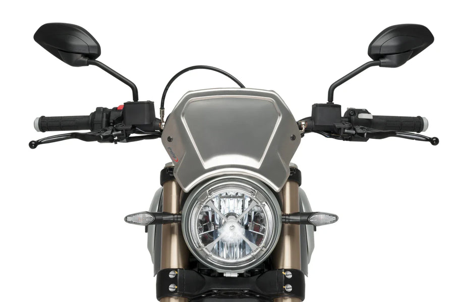 DUCATI SCRAMBLER 1100 DARK PRO [2025] – ALU frontplate – sølv