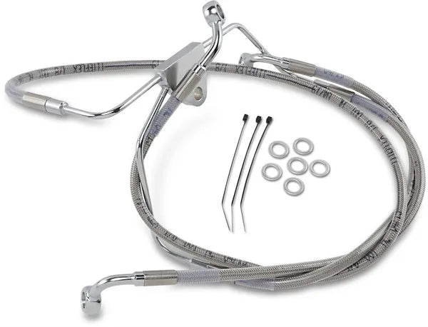 Harley Davidson Flhtcui [DRAG SPECIALTIES] - Bremselinjesett i rustfritt stål, utvidet