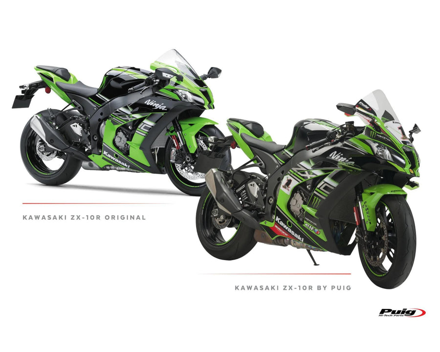 KAWASAKI ZX-10RR NINJA PERFORMANCE [2018] – R-Racer-skjerm – Svart