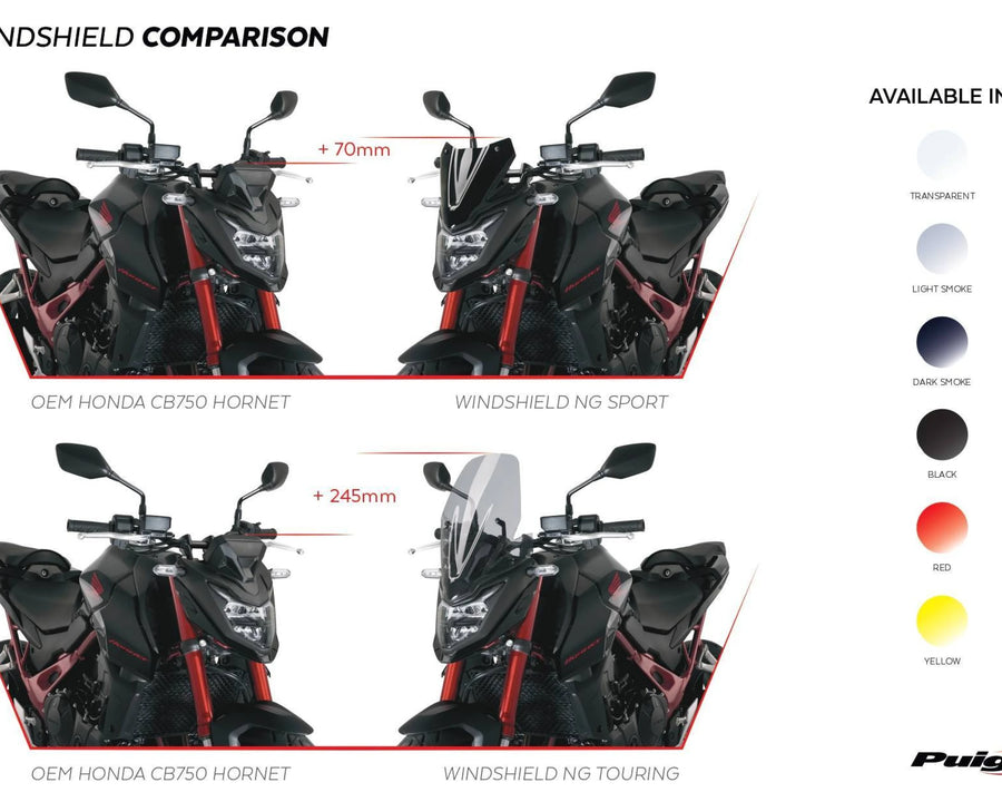 HONDA CB 750 HORNET [2024] – Ny generasjon Sport – Gjennomsiktig