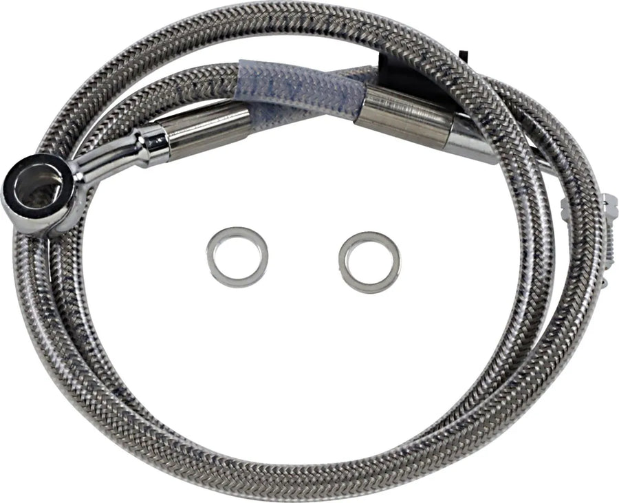 harley-davidson street bob [DRAG SPECIALTIES] – Forlenget bremselinje i rustfritt stål