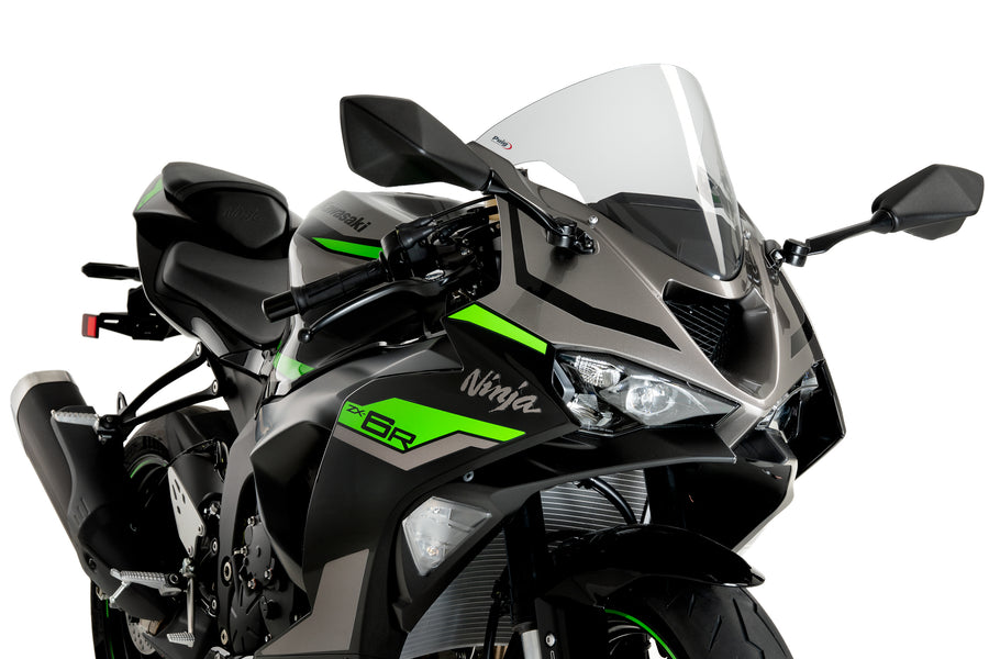 KAWASAKI ZX-6R NINJA [2025] – R-Racer-skjerm – Mattsvart