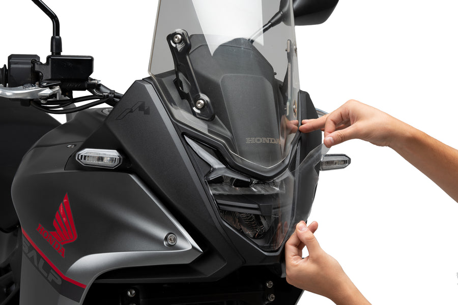 HONDA XL 750 TRANSALP [2024] – Frontlysbeskyttelse Adhere – Gjennomsiktig