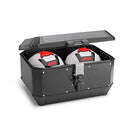 Trekker 56 ALASKA aluminiumskoffert Monokey, sort - 56 L. Volum / Maks belastning 10 kg