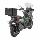 ALPINA Monolock toppkoffert laget av aluminium, svart - 44 liter, med universalplate og monteringssett