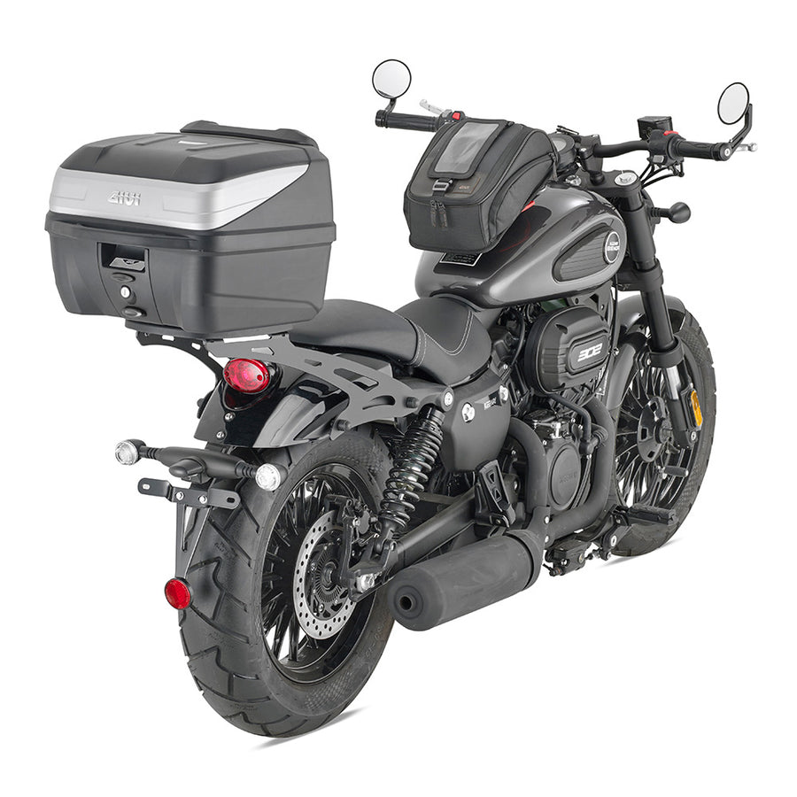 B32 BOLD Monolock toppkoffert med plate – sort vanlig / 32 liter volum / maks belastning 3 kg