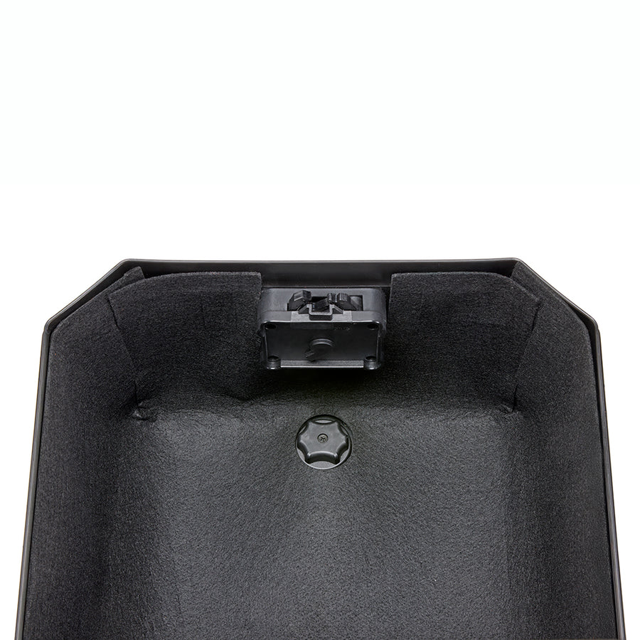 B38 BERNINA Monolock toppkoffert, svart – 38 liter, med universalplate og monteringssett