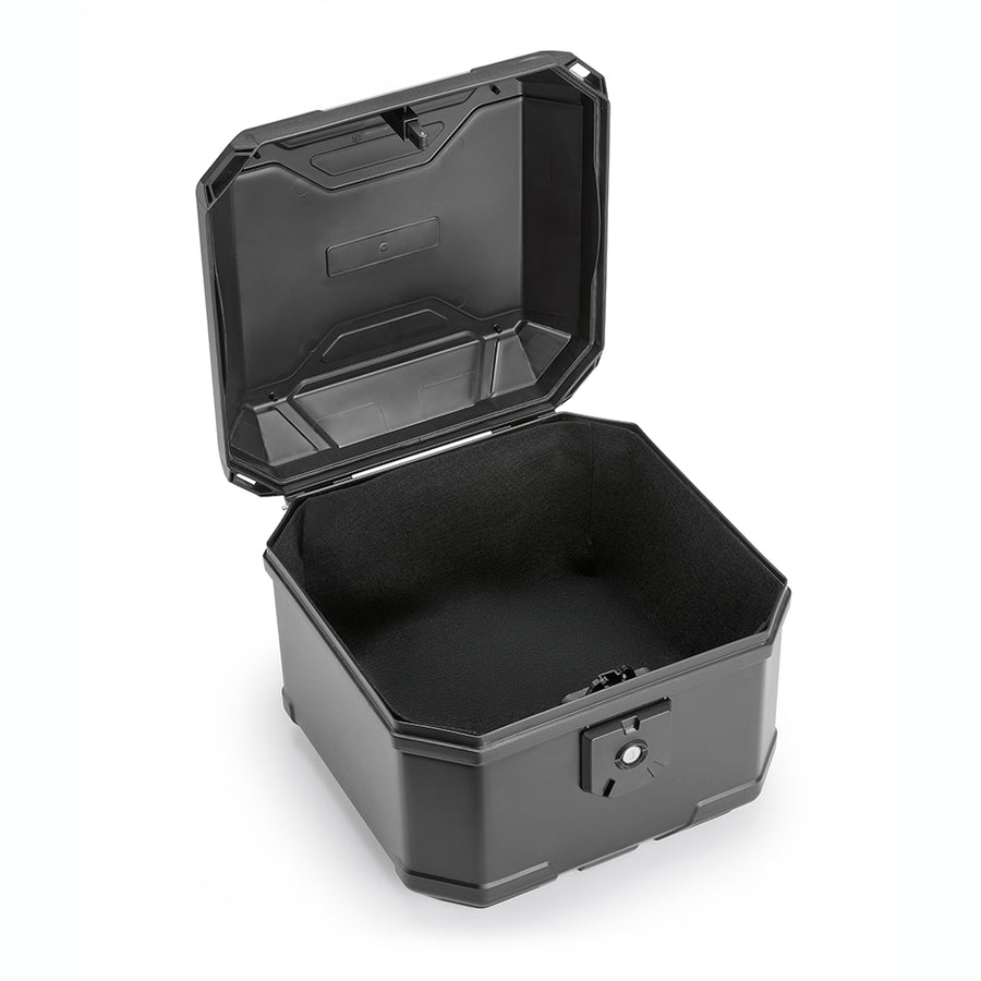 B38 BERNINA Monolock toppkoffert, svart – 38 liter, med universalplate og monteringssett