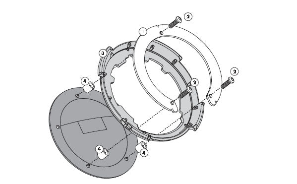 Honda CBF 1000 ST [2010–2014] – Befestigungsring für Tanklock
