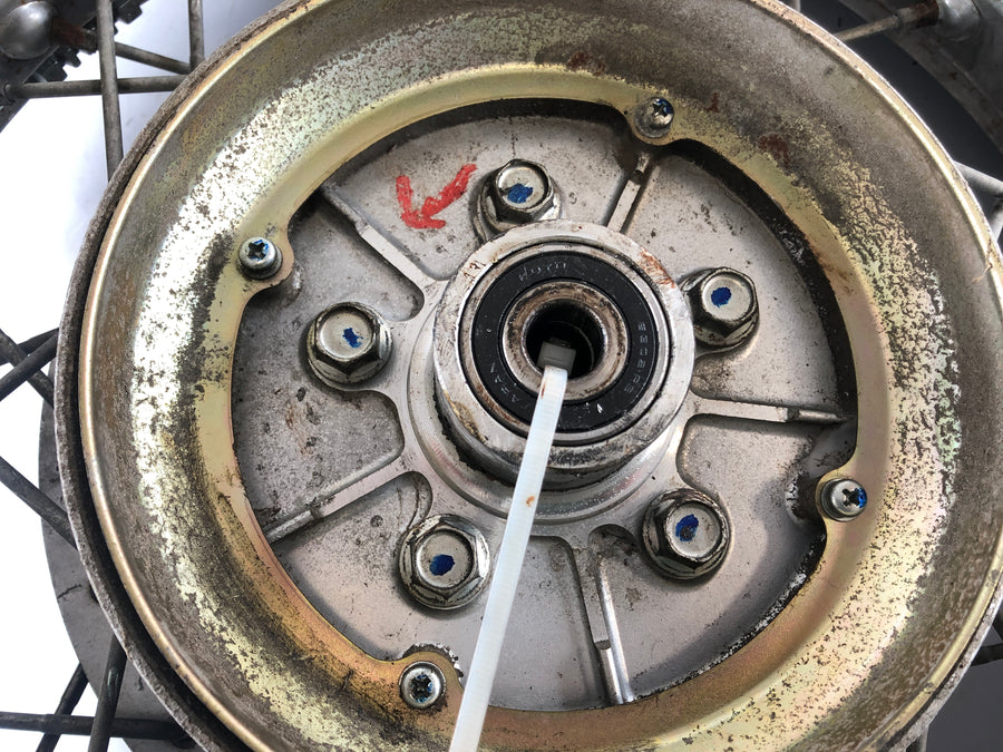 Yamaha XV 535 Virago 2yl [1987] - Bakhjulskran med bremsetrommel