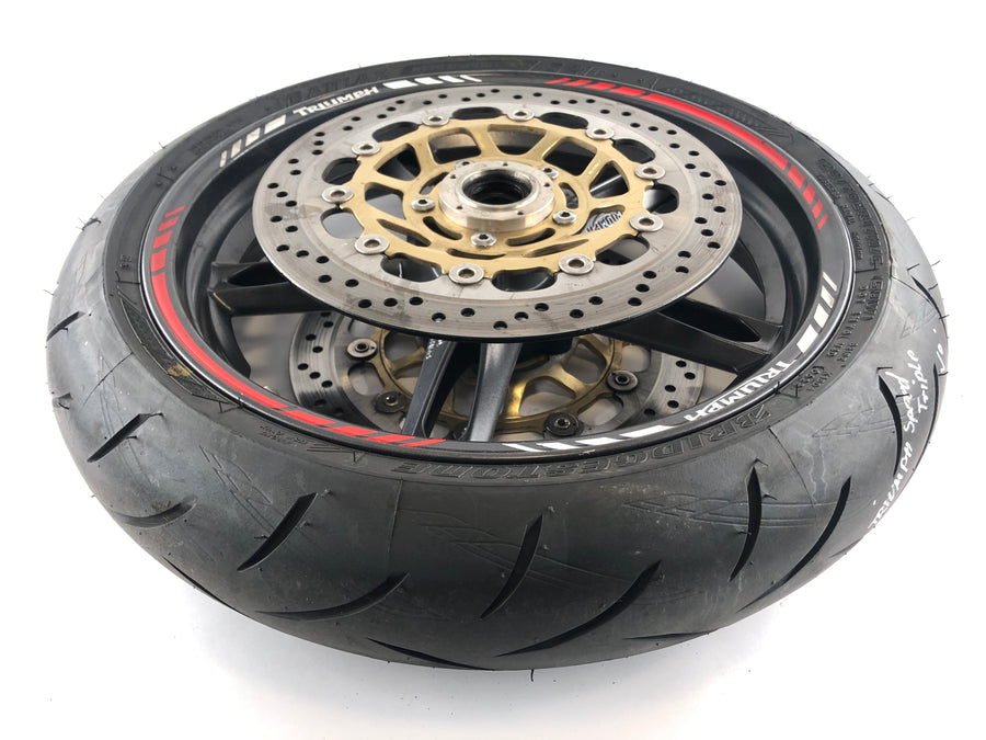 Triumph Speed ​​Triple 1050 515NJ [2005] - Forhjulets felghjul med bremseskive og dekk
