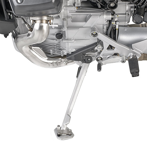 Moto Guzzi Stelvio 1000 [GIVI] - Fotforlengelse laget av aluminium og rustfritt stål for det originale sidestativet