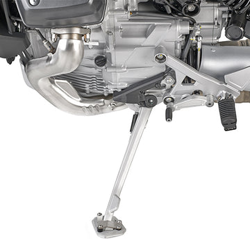 Moto Guzzi Stelvio 1000 [GIVI] - Fotforlengelse laget av aluminium og rustfritt stål for det originale sidestativet
