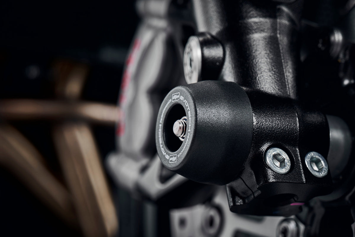 Triumph Street Triple 765 RS [fra 2023] - akselbeskyttelse kollisjonsputesett – 360° Ansicht 3