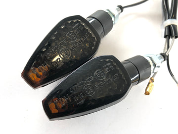 LED -blinker med motstander Black [med e -testmerket] - Yamaha Kawasaki Suzuki Ducati KTM - 0