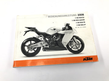 KTM 1190 RC8 [2008] - Brukermanual Driver's Manual