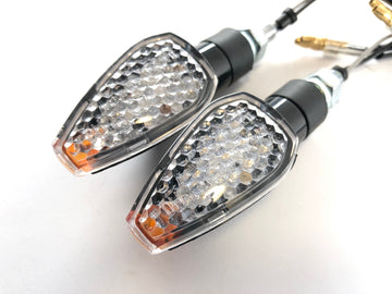 LED -blinker med motstander klar [med e -testmerke] - Yamaha Kawasaki Suzuki Ducati KTM - 0