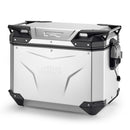 Sidekoffert Trekker Outback EVO Monokey 48 liter - venstre, laget av anodisert aluminium, SMART SEC. LÅSE