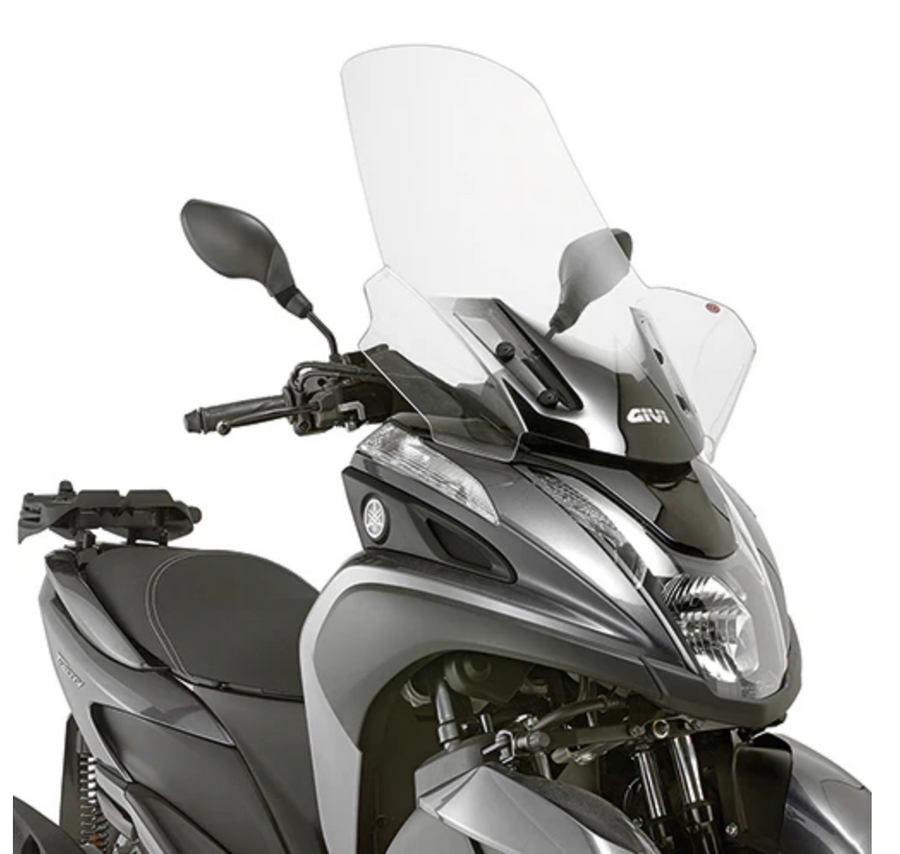 MBK Tryptik 125 (14-17) og Yamaha Tricity 125 155 (14-24) frontrute gjennomsiktig, 690 mm høy, 630 mm