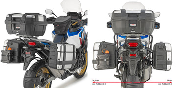 Honda CRF 1100 L Africa Twin [GIVI] - Sideveskeholder PL ONE-FIT for konfigurasjon av MONOKEY® sidevesker