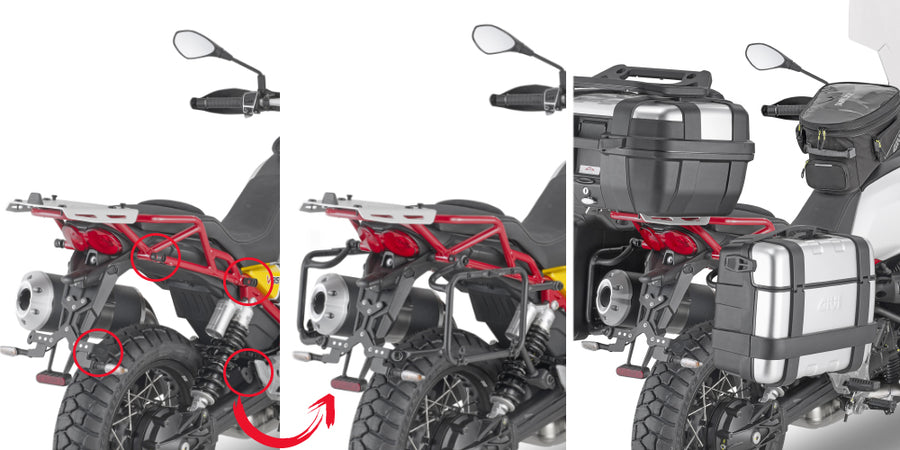 Moto Guzzi V85 TT [GIVI] - sidekoffertholder PL ONE-FIT