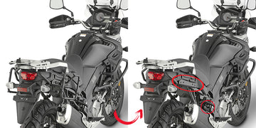 Suzuki DL 650 V-Strom [GIVI] - Avtakbar sideveskeholder for MONOKEY® eller RETRO FIT deksler er ikke kompatibel med