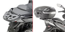 Kymco Xciting VS 400 [GIVI] - Topkoffertbærer for MONOKEY® eller MONOLOCK®-kofferter som skal monteres med MONOKEY®-platen M5