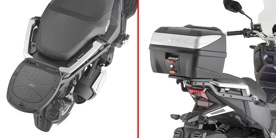 SYM ADX 125 [GIVI] - Topcase-bærer for MONOLOCK®-kofferter, bruk MONOLOCK®-platen som følger med kofferten