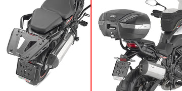 Qj Motor SRT 700 SX [GIVI] - Topcase Träger für MONOKEY® oder MONOLOCK® Koffer zu montieren mit der MONOKEY® Platte M5