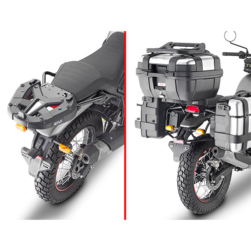 Royal Enfield Scram 411 [GIVI] - Topcase Träger für MONOKEY® oder MONOLOCK® Koffer zu montieren mit der MONOKEY® Platte