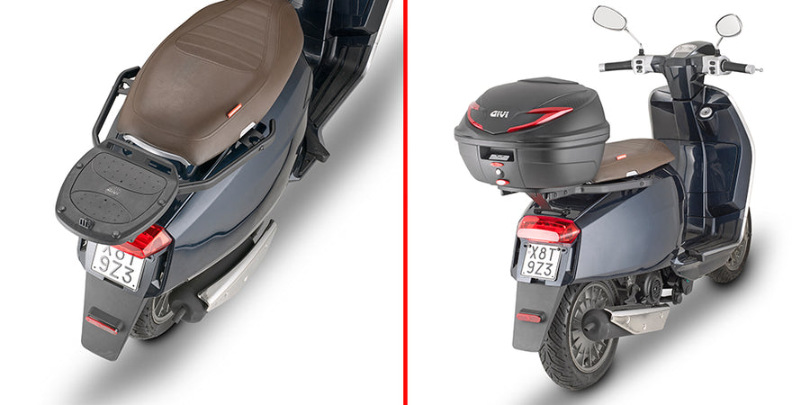 Lambretta V-Special 50-125-200 [GIVI] - Toppkoffertholder for MONOLOCK®-kofferter bruk den som følger med kofferten
