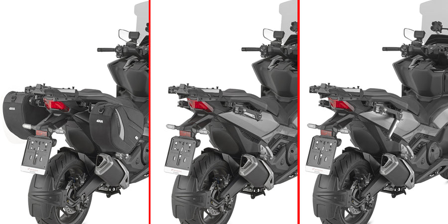 Honda X-ADV 750 [GIVI] - Par spesifikke uttrekkbare stealth-fester laget av teknopolymer forsterket med glassfiber