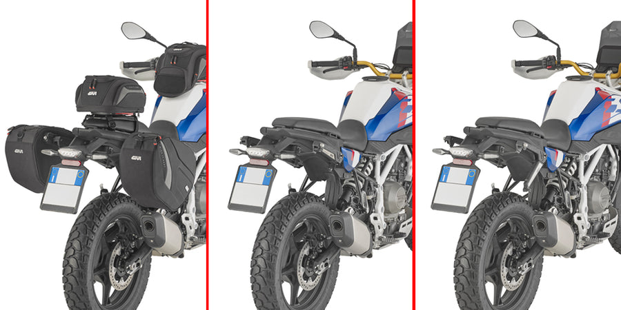 BMW F 450 GS [GIVI] - Par spesifikke uttrekkbare stealth-fester laget av glassfiberforsterket teknopolymer med