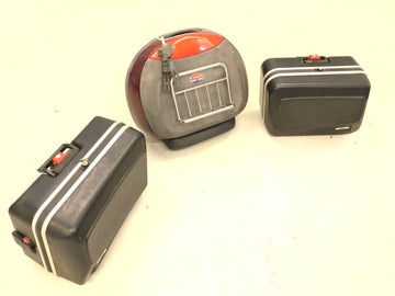 Honda GL 500 Silversching PC02 - Koffert Set Kofferkassen Toppveske med brakett