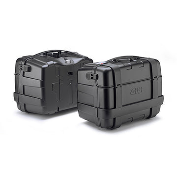 [GIVI] – Trekker 46 Koffer-Satz Monokey schwarz – mit Alu Cover schwarz / Max Zuladung a 10 kg