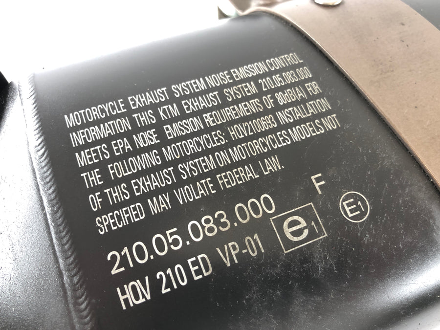 Husqvarna 701 Vitpilen [2018] - Liten absorber eksos original