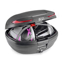 V45 Arena Monokey® toppkoffert svart – med røde reflekser / Maks. belastning 10 kg