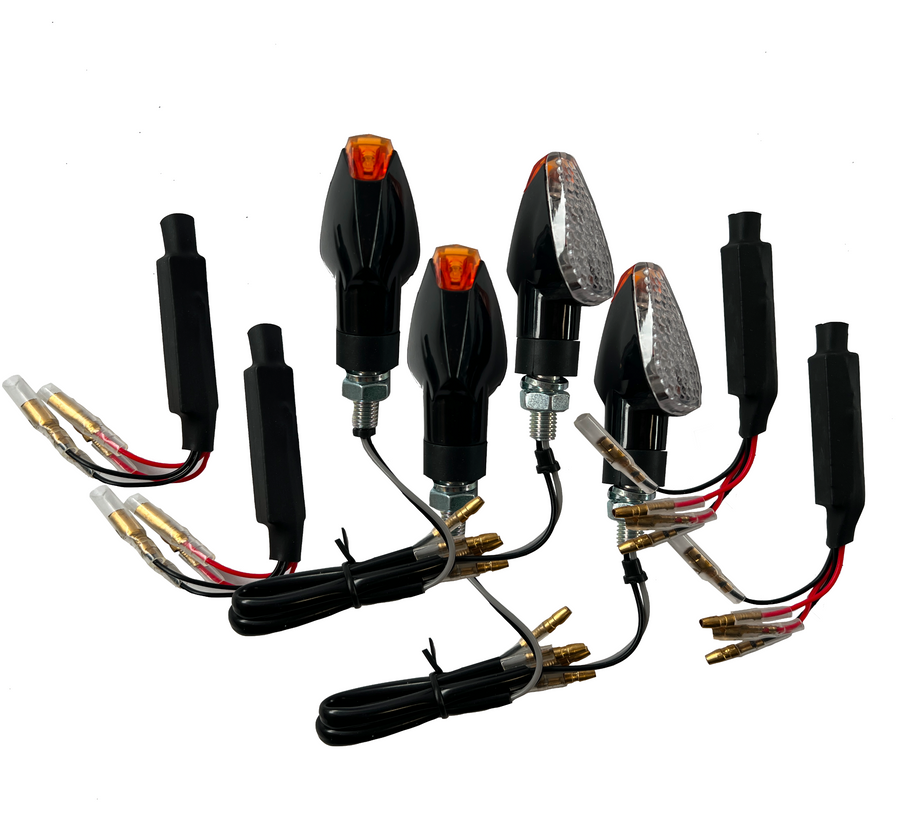 4 LED-indikatorer klare motstander [E-merke] - Honda Africa Twin RD01 RD03 RD04 RD07 XL 650