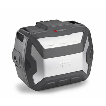 Monokey Koffer XSPACE schwarz, mit Cover aus elox. – Aluminium, erweiterbar von 27 auf 36 Liter