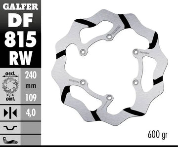 Beta RR 400 Factory [2011] - BRAKE DISC FIXED WAVE RILLED OVERSIZE – bilde 2