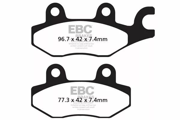 Yamaha XTZ 660 Tenere [EBC] -FA-HH Series Sintermetal Brake Pads