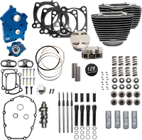 Harley-Davidson FLRT 1868 Freewheeler 114 [2025] - 129" Power Package Motorleistungs-Kit – Oberfläche: Schwarz, Hervorgehobene Lamellen – Merkmal: Verchromte Stößelstangenrohre – Bild 6