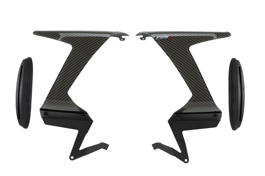 KAWASAKI ZX-6R NINJA [2025] – Race Side Spoiler – Svart