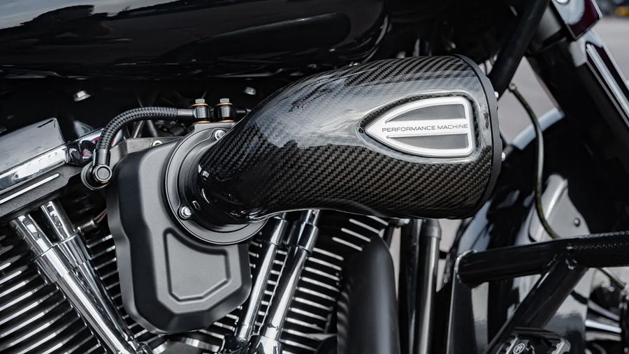 harley davidson touring [PERFORMANCE MACHINE (PM)] - C4-serien karbonfiber luftfiltersett