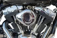 Harley-Davidson FLHTCSE 1690 EFI Electra Glide Screamin Eagle [2004] - Air Stinger Stealth Luftfiltersatz – Oberfläche: Silber – Bild 12
